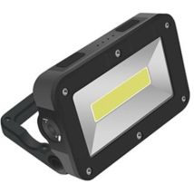 Hepo.linterna Led Recargable Proyector C/asa 5w+3w Negra