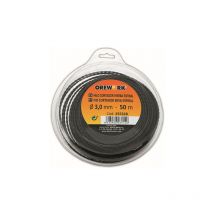 Jardibricodeco - Hilo de corte trenzado - ø 4,0 mm - 15 m