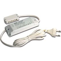 Hera LED-Trafo 24V DC – Dimmbar – 12-fach Verteiler – max. Sekundärleitungslänge 5m – Kunststoffgehäuse