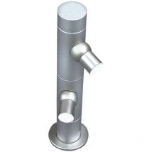 Base Peana Con Tapa Led On Top Cable 1,8Mts Anodizado - Hera