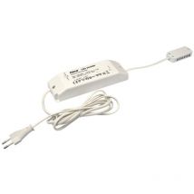 Transformateur Led Hera 24V.30W avec 12 voies et câble avec prise 2M