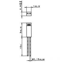 Yageo Nexensos 32208723 M310 PT1000 Temperatursensor -70 bis +500 °c 1000 ω 3850 ppm/K radial bedra