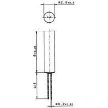 Yageo Nexensos 32209342 MR828 PT1000 Platin-Temperatursensor -70 bis +500 °C 1000 Ω 3850 ppm/K radi