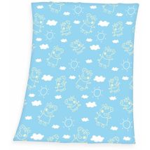 Coperta In Pile, Peppa Pig, 130 X 170 Cm, Si Illumina Al Buio, Glow In The Dark, 100% Poliestere, Pile - Herding