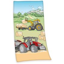 Telo Da Mare Trattore, 75 X 150 Cm, 100% Cotone/velour - Herding