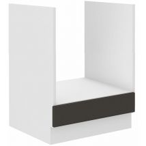 Küchen Preisbombe - Herdunterschrank 60 cm Stilo Grau Weiss Küchenzeile Küchenblock Küche Landhaus