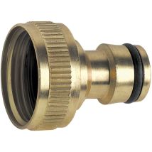 Messing-Hahnverbinder 1" GW – 1'' Durchmesser – Gartenbewässerung – Robuste Lösung für Gartenschläuche