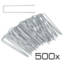Estexo - Piquet de jardin de fixation pour toile de paillage en acier x 500