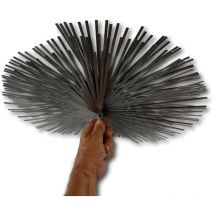 Hérisson acier rond Embout acier fileté Ramonage conduits non gainés - ø 450 mm - Hérisson acier