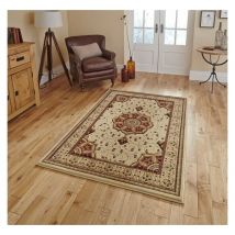 Think Rugs - Heritage 4400 Cream Red 200cm x 290cm Rectangle - Ivory and Red and Cream