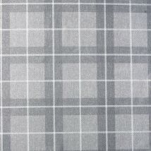 Heritage Check Wallpaper Arthouse Tartan Grey Silver Metallic Textured Vinyl