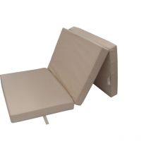 Matelas pliant senior beige, 195x85 cm, matelas de camping, matelas pliant - Herlag