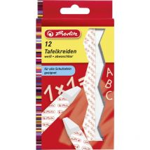 Tafelkreide weiß 12 Stück Kinderbasteln - Herlitz