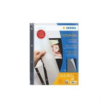 Herma - 7577 - Cartulinas para fotos (232 x 297 mm, 230 g/m², 20 hojas con papel de pergamino estructurado, se pueden configurar por ambos lados),
