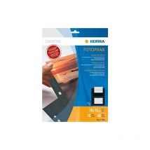 7786 - Paquete de 10 fundas para fotos (para 40 fotos de 10 x 15 cm), color negro - Herma