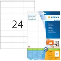 Herma Etiketten 70x36 Weiß Matt 10 Blatt Din A4 240 Stück 8638