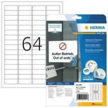 Sichtreiteretikett 4201 45,7x16,9mm Sk Weiß 1.600 St./pack. - Herma