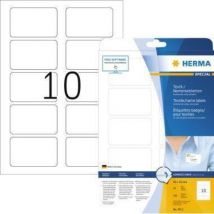 4412 Etiquette badges 80 x 50 mm acétate de cellulose blanc 250 pc(s) décollable imprimante laser, imprimante las - Herma