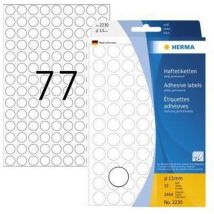 Herma - Markierungspunkt 13mm Papier weiß 2.464 Etik./Pack. 13mm Papier weiß 2.464 Etik./Pack.