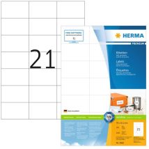 Universaletikett premium 70 x 42,3 mm (b x h) nicht wieder ablösbar Papier weiß 2.100 Etik./Pack.