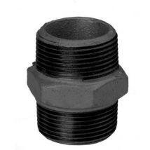 Hermann Schmidt - Temperguss 280 mamelon double 14280032 dn 32, 2000 2000 /4", ag/ag, noir