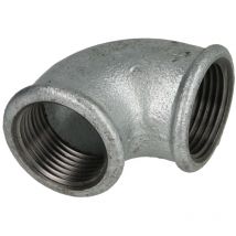 Hermann Schmidt - Temperguss 90 angle 13090025 dn 25, 2000 ", 90 degrés, ig/ig, galvanisé