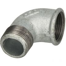 Hermann Schmidt - Temperguss 92 angle 13092010 dn 10, 3/8", 90°, it/ag, galvanisé