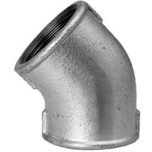 Hermann Schmidt - Temperguss Angle Dn 15, 2000 /2" Filetage Intérieur 45 Degrés, Galvanisé