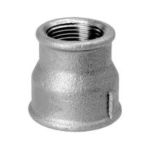 Temperguss Reduktionsmuffe 13240006 dn 15 x 10, 1/2' x 3/8', ig/ig, verzinkt - Hermann Schmidt