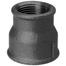 Temperguss Reduktionsmuffe 14240027 dn 40 x 25, 1 1/2' x 1', ig/ig, schwarz - Hermann Schmidt