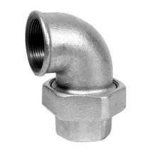 Temperguss Winkelverschraubung dn 15, 1/2' konisch dichtend, Innengewinde, verzinkt - Hermann Schmidt