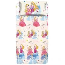 Princess/Completo Lenzuolo Singolo / 1 Piazza / 100% Cotone/Disney/Prodotto Ufficiale - Hermet