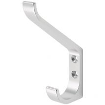 Huthaken 0148 einfach Ausladung 86,5 mm Aluminium silberfarbig eloxiert Höhe 135 mm