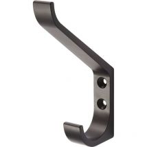 Huthaken 0148 einfach Ausladung 86,5 mm Aluminium schwarz kunststoffbeschichtet Höhe 135 mm