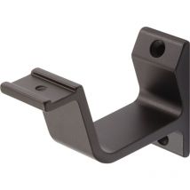 Handlaufträger 3550 Aluminium schwarz kunststoffbeschichtet gerade Auflage