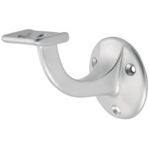 Handlaufträger 3502 Aluminium silberfarbig eloxiert Durchmesser Wandplatte 56 mm gerade Auflage