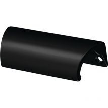 Möbelgriff schwarz kunststoffbeschichtet 78 mm