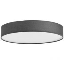 Lindby Lámpara de techo 'Saira' en Gris Textura, Tela, Tejido, Seda