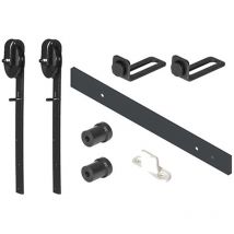 Estebro - Kit herrajes rústicos para puerta corredera. 60 kg -
