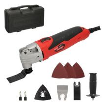 Herramienta multifuncion oscilante 300 watt. con accesorios 23.000 r.p.m. variador velocidad, cambio rapido hoja, cortar, lijar