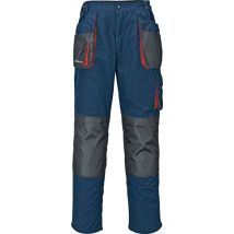Herrenhose Gr.52 Marine/sw/rot 65%pes/35%co Stretcheinsätze