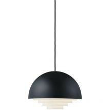Herstal Motown - Sospensione a soffitto a cupola a 1 luce Cromo, nero, E27