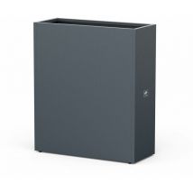 Herstera - Garden acier bac à plantes surélevé Cube anthracite