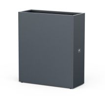Herstera - Garden Acier Bac À Plantes Surélevé Cube Anthracite