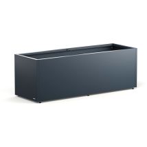 Jardinière En Métal Cube Anthracite 150x50x50 Cm – Acier Revêtu Par Poudre – Résistante Aux Intempéries – Design Moderne Pour Balcon Et Jardin – 