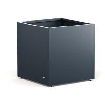 Herstera - Garden Bac À Plantes En Acier Cube Anthracite 70x70x70