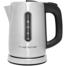 hervidor inalámbrico 1l 2000w acero inoxidable satinado - bbo350 - riviera & bar -