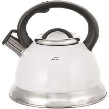Lacor - Hervidor Silbante Blanco - 2,5 Litros