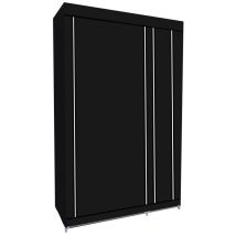 Armoire de rangement – 110 cm x 45 cm x 175 cm – Acier robuste – 5 étagères – HG8010-BLK