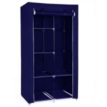 Herzberg hg 8010 kleiderschrank - klein blau 27504262 27504262